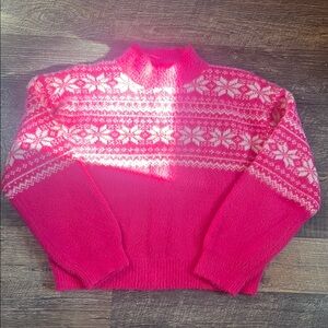Pink Fair Isle Sweater